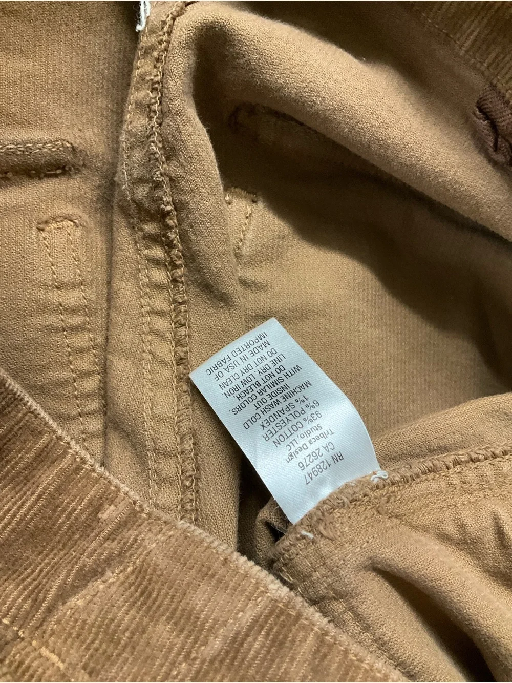 Nili Lotan Jenna Pants in Tawny Size 10 Crop Mid Rise Corduroy Trousers